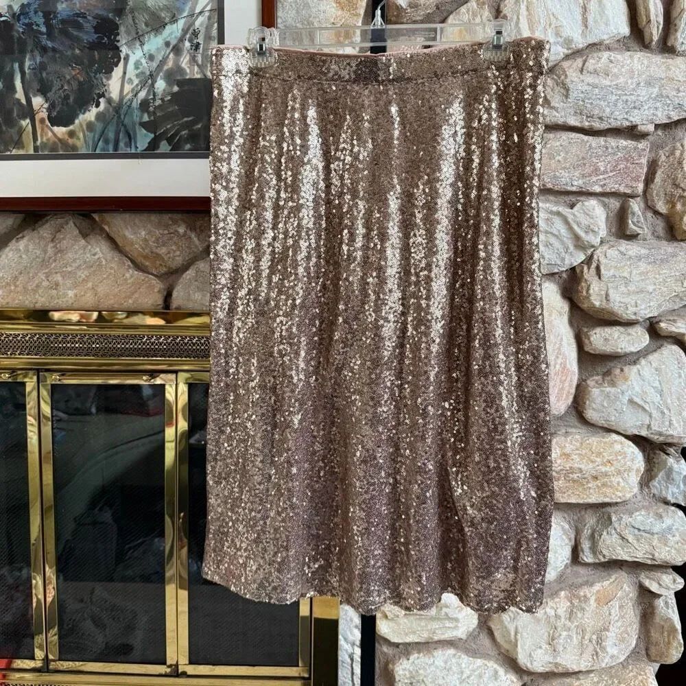 NWOT Lane Bryant sequin skirt size 14 sparkly statement chic a line